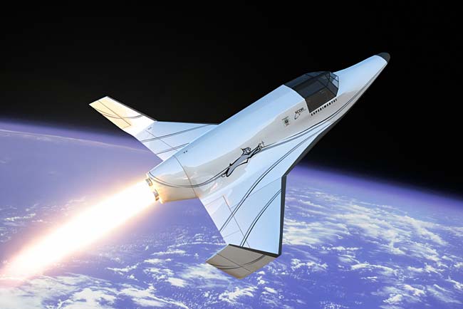 New Rocket Plane to Begin Space Tourist Launches in 2014
